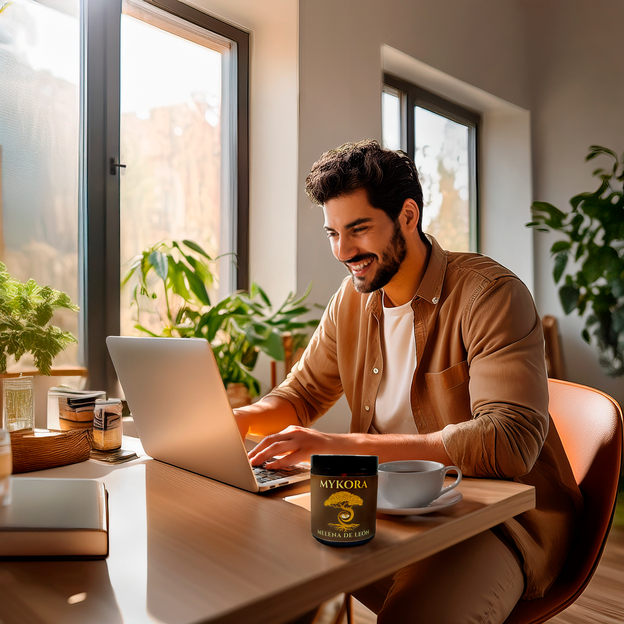 Melena de León Mykora potencia concentración y claridad mental, adaptógeno natural premium